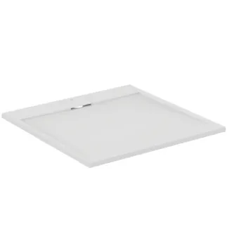 IDEAL STANDARD ULTRA FLAT S I.LIFE - Čtvercová sprchová vanička 1000x1000x30 mm v bílé barvě carrara - antibakteriální, protiskluzový povrch, bezbariérová, v souladu s DIN 18040, možnost řezání na míru, opravitelná, výška 30 mm #T5234FR - bílá carrara
