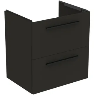 IDEAL STANDARD I.LIFE A - toaletní stolek 600x440x630 mm v matné karbonově šedé barvě, 2 zásuvky - SoftClosing, předmontovaný, dřevo z udržitelných zdrojů #T5255NV - karbonově šedá