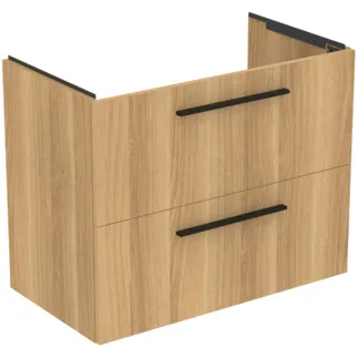 IDEAL STANDARD I.LIFE A - Toaletní stolek 800x440x630 mm v dubu Hamilton, 2 zásuvky - SoftClosing, Předmontováno, Dřevo z udržitelných zdrojů #T5256NX - Přírodní dub