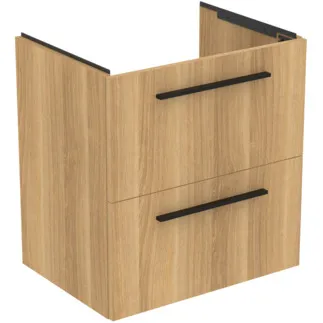 IDEAL STANDARD I.LIFE A - Toaletní stolek 600x440x630 mm v dubu Hamilton, 2 zásuvky - SoftClosing, Předmontováno, Dřevo z udržitelných zdrojů #T5255NX - Přírodní dub