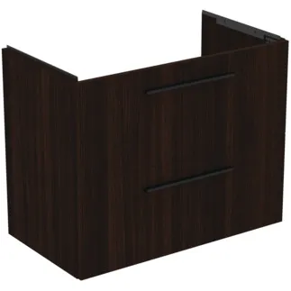 IDEAL STANDARD I.LIFE A - Toaletní stolek 800x440x630 mm v barvě kávový dub, 2 zásuvky - SoftClosing, Předmontováno, Dřevo z udržitelných zdrojů #T5256NW - Kávový dub