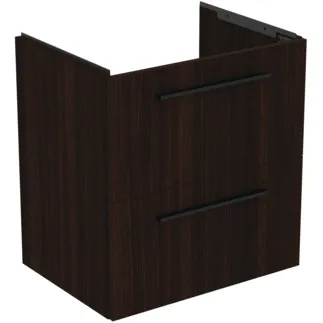 IDEAL STANDARD I.LIFE A - Toaletní stolek 600x440x630 mm v barvě kávový dub, 2 zásuvky - SoftClosing, Předmontováno, Dřevo z udržitelných zdrojů #T5255NW - Kávový dub