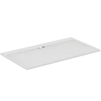 IDEAL STANDARD ULTRA FLAT S I.LIFE - Obdélníková sprchová vanička 1800x1000x30 mm v kararské bílé barvě - Antibakteriální, Protiskluzový povrch, Bezbariérová, podle DIN 18040, Lze řezat na míru, Opravitelná, výška 30 mm #T5245FR - kararská bílá