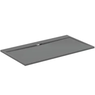 IDEAL STANDARD ULTRA FLAT S I.LIFE - Obdélníková sprchová vanička 1800x1000x30 mm v křemenné šedé barvě - Antibakteriální, Protiskluzový povrch, Bezbariérová, podle DIN 18040, Možnost řezání na míru, Opravitelná, výška 30 mm #T5245FS - Křemenná šedá