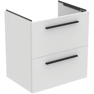 IDEAL STANDARD I.LIFE A - Toaletní stolek 600x440x630 mm v bílé barvě, 2 zásuvky - SoftClosing, Předmontováno, Dřevo z udržitelných zdrojů #T5255DU - Bílá