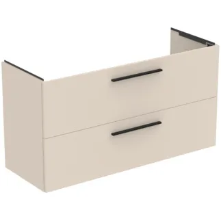 IDEAL STANDARD I.LIFE A - toaletní stolek 1200x440x630 mm v pískově béžové matné barvě, 2 zásuvky - SoftClosing, předmontovaný, dřevo z udržitelných zdrojů #T5258NF - pískově béžová barva