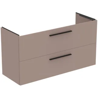 IDEAL STANDARD I.LIFE A - toaletní stolek 1200x440x630 mm v béžové matné barvě, 2 zásuvky - SoftClosing, předmontovaný, dřevo z udržitelných zdrojů #T5258NH - Greige
