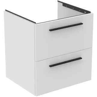 IDEAL STANDARD I.LIFE B - Toaletní stolek 600x505x630 mm v bílé barvě, 2 zásuvky - SoftClosing, Předmontováno, Dřevo z udržitelných zdrojů #T5270DU - Bílá
