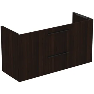 IDEAL STANDARD I.LIFE A - Toaletní stolek 1200x440x630 mm v barvě kávový dub, 2 zásuvky - SoftClosing, Předmontováno, Dřevo z udržitelných zdrojů #T5258NW - Kávový dub