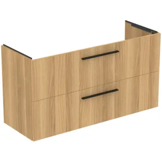 IDEAL STANDARD I.LIFE A - Toaletní stolek 1200x440x630 mm v dubu Hamilton, 2 zásuvky - SoftClosing, Předmontováno, Dřevo z udržitelných zdrojů #T5258NX - Přírodní dub