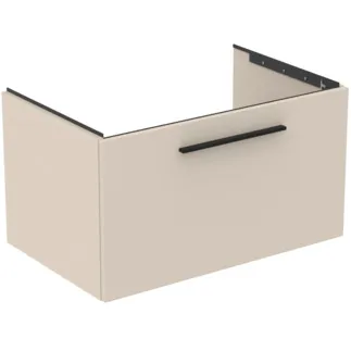 IDEAL STANDARD I.LIFE B - Toaletní stolek 800x505x440 mm v pískově béžové matné barvě, 1 zásuvka - SoftClosing, Předmontováno, Dřevo z udržitelných zdrojů #T5271NF - Pískově béžová barva