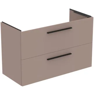IDEAL STANDARD I.LIFE A - toaletní stolek 1000x440x630 mm v béžové matné barvě, 2 zásuvky - SoftClosing, předmontovaný, dřevo z udržitelných zdrojů #T5257NH - Greige