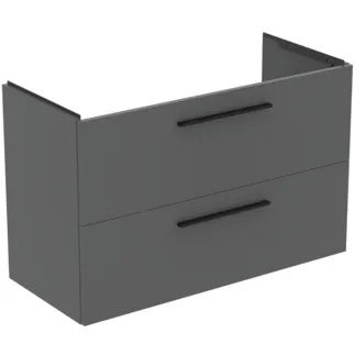 IDEAL STANDARD I.LIFE A - toaletní stolek 1000x440x630 mm v béžové matné barvě, 2 zásuvky - SoftClosing, předmontovaný, dřevo z udržitelných zdrojů #T5257NG - Quartz grey