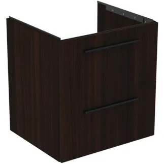 IDEAL STANDARD I.LIFE B - Toaletní stolek 600x505x630 mm v barvě kávový dub, 2 zásuvky - SoftClosing, Předmontováno, Dřevo z udržitelných zdrojů #T5270NW - Kávový dub