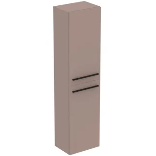 IDEAL STANDARD I.LIFE A - Šatní skříň 400x300x1600 mm v béžové matné barvě, 2 dveře - Předmontováno, dřevo z udržitelných zdrojů #T5260NH - Greige