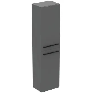 IDEAL STANDARD I.LIFE A - Šatní skříň 400x300x1600 mm v béžové matné barvě, 2 dveře - Předmontováno, dřevo z udržitelných zdrojů #T5260NG - quartz grey