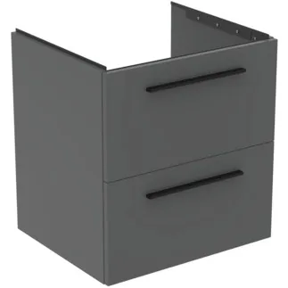 IDEAL STANDARD I.LIFE B - toaletní stolek 600x505x630 mm v béžové matné barvě, 2 zásuvky - SoftClosing, předmontovaný, dřevo z udržitelných zdrojů #T5270NG - Quartz grey