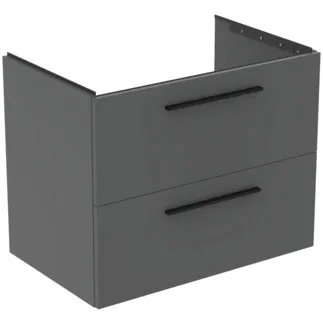 IDEAL STANDARD I.LIFE B - toaletní stolek 800x505x630 mm v béžové matné barvě, 2 zásuvky - SoftClosing, předmontovaný, dřevo z udržitelných zdrojů #T5272NG - Quartz grey