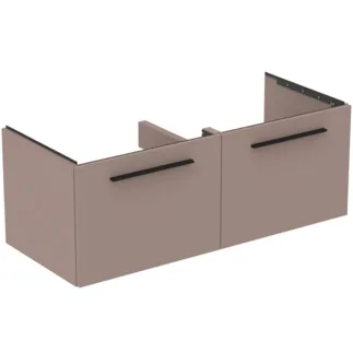 IDEAL STANDARD I.LIFE B - Toaletní stolek 1200x505x440 mm v béžové matné barvě, 2 zásuvky - SoftClosing, Předmontováno, Dřevo z udržitelných zdrojů #T5277NH - Greige