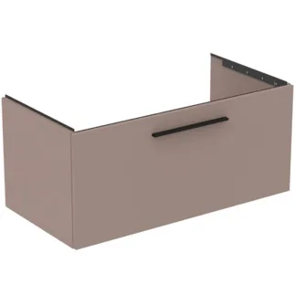 IDEAL STANDARD I.LIFE B - Toaletní stolek 1000x505x440 mm v béžové matné barvě, 1 zásuvka - SoftClosing, Předmontováno, Dřevo z udržitelných zdrojů #T5275NH - Greige
