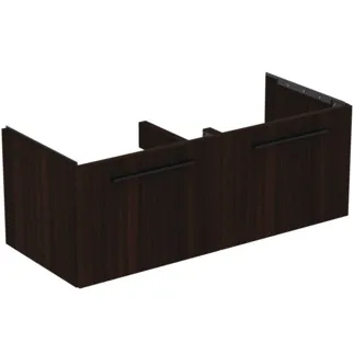 IDEAL STANDARD I.LIFE B - Toaletní stolek 1200x505x440 mm v barvě kávový dub, 2 zásuvky - SoftClosing, Předmontováno, Dřevo z udržitelných zdrojů #T5277NW - Kávový dub