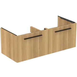 IDEAL STANDARD I.LIFE B - Toaletní stolek 1200x505x440 mm v dubu Hamilton, 2 zásuvky - SoftClosing, Předmontováno, Dřevo z udržitelných zdrojů #T5277NX - Přírodní dub