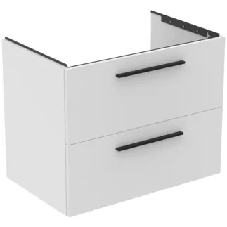 IDEAL STANDARD I.LIFE B - Toaletní stolek 800x505x630 mm v bílé barvě, 2 zásuvky - SoftClosing, Předmontováno, Dřevo z udržitelných zdrojů #T5272DU - Bílá