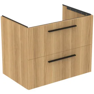 IDEAL STANDARD I.LIFE B - Toaletní stolek 800x505x630 mm v dubu Hamilton, 2 zásuvky - SoftClosing, Předmontováno, Dřevo z udržitelných zdrojů #T5272NX - Přírodní dub