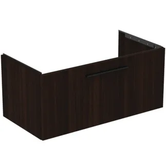 IDEAL STANDARD I.LIFE B - Toaletní stolek 1000x505x440 mm v barvě kávový dub, 1 zásuvka - SoftClosing, Předmontováno, Dřevo z udržitelných zdrojů #T5275NW - Kávový dub