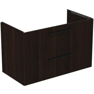 IDEAL STANDARD I.LIFE B - Toaletní stolek 1000x505x630 mm v barvě kávový dub, 2 zásuvky - SoftClosing, Předmontováno, Dřevo z udržitelných zdrojů #T5276NW - Kávový dub