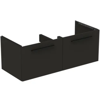 IDEAL STANDARD I.LIFE B - toaletní stolek 1200x505x440 mm v karbonově šedé matné barvě, 2 zásuvky - SoftClosing, předmontovaný, dřevo z udržitelných zdrojů #T5277NV - Carbon grey