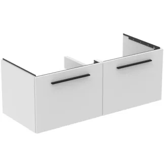 IDEAL STANDARD I.LIFE B - Toaletní stolek 1200x505x440 mm v bílé barvě, 2 zásuvky - SoftClosing, Předmontováno, Dřevo z udržitelných zdrojů #T5277DU - Bílá