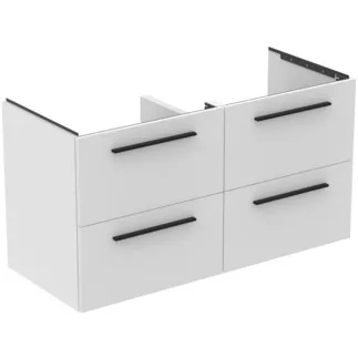IDEAL STANDARD I.LIFE B - Toaletní stolek 1200x505x630 mm v bílé barvě, 4 zásuvky - SoftClosing, Předmontováno, Dřevo z udržitelných zdrojů #T5278DU - Bílá