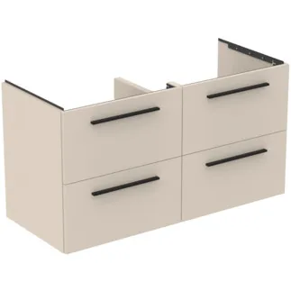 IDEAL STANDARD I.LIFE B - toaletní stolek 1200x505x630 mm v pískově béžové matné barvě, 4 zásuvky - SoftClosing, předmontovaný, dřevo z udržitelných zdrojů #T5278NF - pískově béžová barva