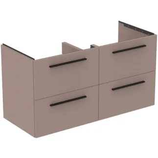 IDEAL STANDARD I.LIFE B - Toaletní stolek 1200x505x630 mm v béžové matné barvě, 4 zásuvky - SoftClosing, Předmontováno, Dřevo z udržitelných zdrojů #T5278NH - Greige