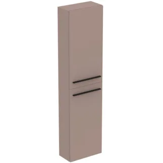 IDEAL STANDARD I.LIFE S - Šatní skříň 400x210x1600 mm v béžové matné barvě, 2 dveře - Předmontováno, dřevo z udržitelných zdrojů #T5288NH - Greige