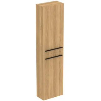 IDEAL STANDARD I.LIFE S - Skříňka 400x210x1600 mm v dubu Hamilton, 2 dveře - Předmontováno, dřevo z udržitelných zdrojů #T5288NX - Přírodní dub