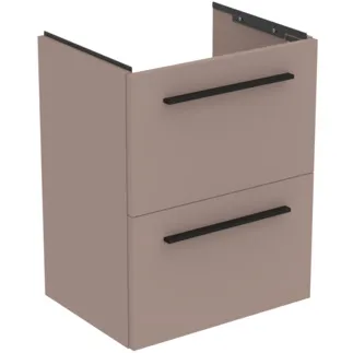 IDEAL STANDARD I.LIFE S - toaletní stolek 500x375x630 mm v béžové matné barvě, 2 zásuvky - SoftClosing, prostorově úsporný, předem smontovaný, dřevo z udržitelných zdrojů #T5291NH - Greige