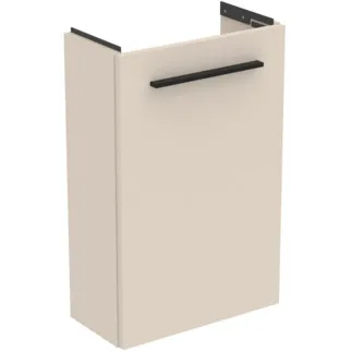 IDEAL STANDARD I.LIFE S - Toaletní stolek 410x205x630 mm v pískově béžové matné barvě, 1 dvířka - SoftClosing, Úspora místa, Předmontováno, Dřevo z udržitelných zdrojů #T5296NF - Pískově béžová barva