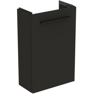 IDEAL STANDARD I.LIFE S - Vanity unit 410x205x630 mm v karbonově šedé matné barvě, 1 dveře - SoftClosing, Úspora místa, Předmontováno, Dřevo z udržitelných zdrojů #T5296NV - Carbon grey