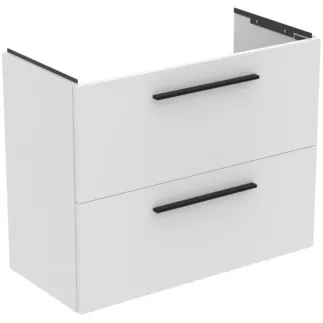 IDEAL STANDARD I.LIFE S - Toaletní stolek 800x375x630 mm v bílé barvě, 2 zásuvky - SoftClosing, Předmontováno, Dřevo z udržitelných zdrojů #T5295DU - Bílá