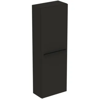IDEAL STANDARD I.LIFE S - Skříňka 400x210x1200 mm v karbonově šedé matné barvě, 1 dveře - Předmontováno, dřevo z udržitelných zdrojů #T5289NV - karbonově šedá