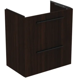 IDEAL STANDARD I.LIFE S - Toaletní stolek 600x375x630 mm, kávový dub, 2 zásuvky - SoftClosing, Úspora místa, Předmontováno, Dřevo z udržitelných zdrojů #T5293NW - Kávový dub