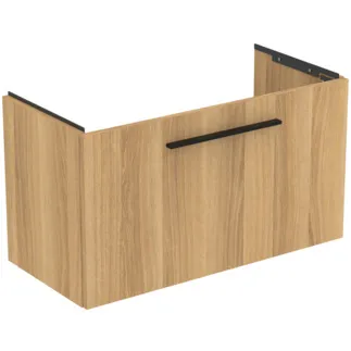 IDEAL STANDARD I.LIFE S - Toaletní stolek 800x375x440 mm, dub Hamilton, 1 zásuvka - SoftClosing, Předmontováno, Dřevo z udržitelných zdrojů #T5294NX - Přírodní dub