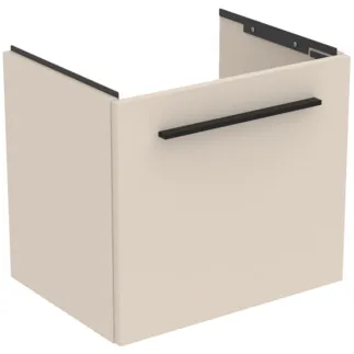IDEAL STANDARD I.LIFE S - Toaletní stolek 500x375x440 mm v pískově béžové matné barvě, 1 zásuvka - SoftClosing, Úspora místa, Předmontováno, Dřevo z udržitelných zdrojů #T5290NF - Pískově béžová barva
