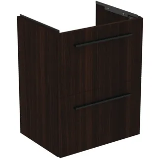 IDEAL STANDARD I.LIFE S - Toaletní stolek 500x375x630 mm, kávový dub, 2 zásuvky - SoftClosing, Úspora místa, Předmontováno, Dřevo z udržitelných zdrojů #T5291NW - Kávový dub
