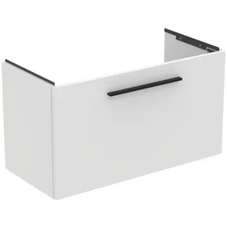 IDEAL STANDARD I.LIFE S - Toaletní stolek 800x375x440 mm v bílé barvě, 1 zásuvka - SoftClosing, Předmontováno, Dřevo z udržitelných zdrojů #T5294DU - Bílá