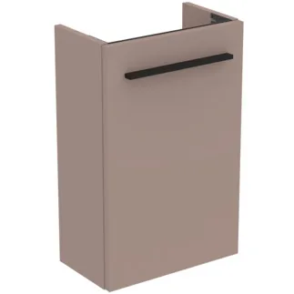 IDEAL STANDARD I.LIFE S - Toaletní stolek 354x202x555 mm v béžové matné barvě, 1 dvířka - SoftClosing, Úspora místa, Předmontováno, Dřevo z udržitelných zdrojů #T5302NH - Greige