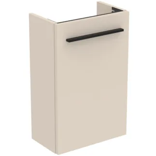 IDEAL STANDARD I.LIFE S - Toaletní stolek 354x202x555 mm v pískově béžové matné barvě, 1 dvířka - SoftClosing, Úspora místa, Předmontováno, Dřevo z udržitelných zdrojů #T5302NF - Pískově béžová barva