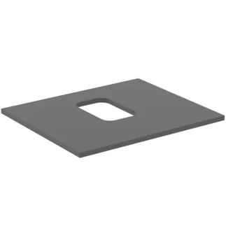IDEAL STANDARD I.LIFE B - Umyvadlová deska 602x507x16 mm v béžové matné barvě - Dřevo z udržitelných zdrojů #T5409NG - křemen šedý
